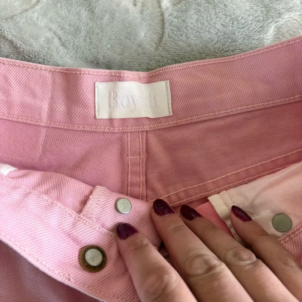 Boyish Monty Shorts High Rise Rigid Denim Cotton Size 25 Tickled Pink